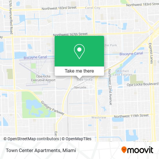 Mapa de Town Center Apartments