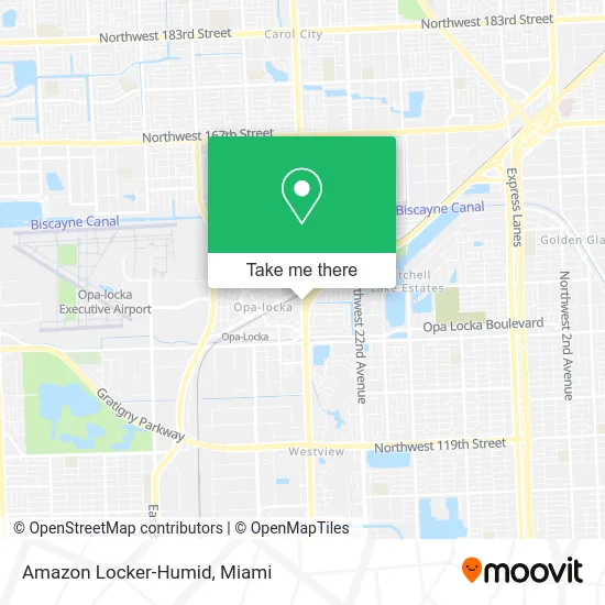 Amazon Locker-Humid map