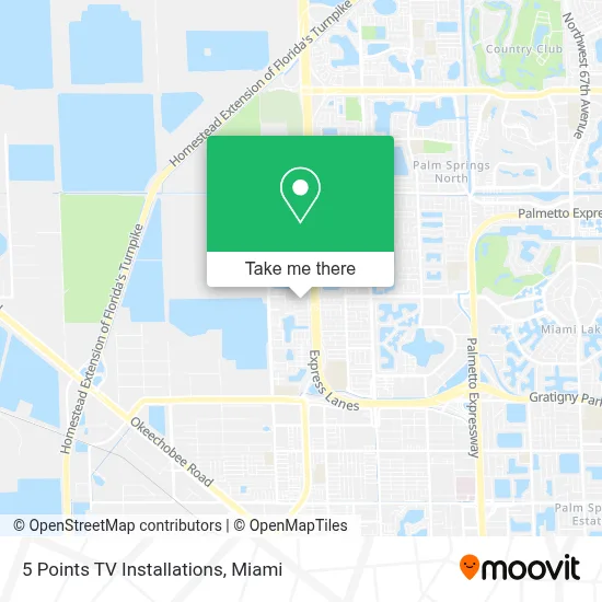 5 Points TV Installations map