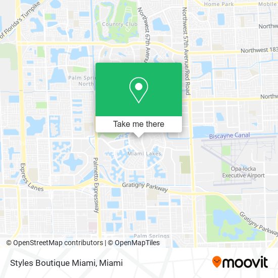 Mapa de Styles Boutique Miami
