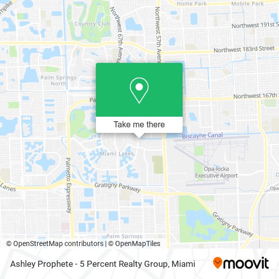 Mapa de Ashley Prophete - 5 Percent Realty Group