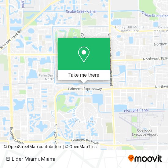 El Lider Miami map