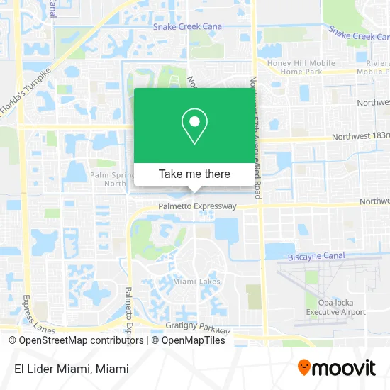 El Lider Miami map