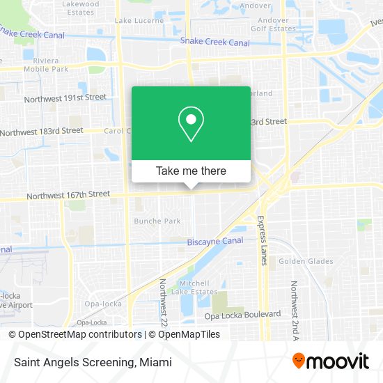 Saint Angels Screening map