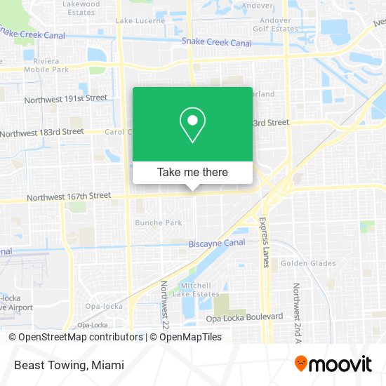 Beast Towing map