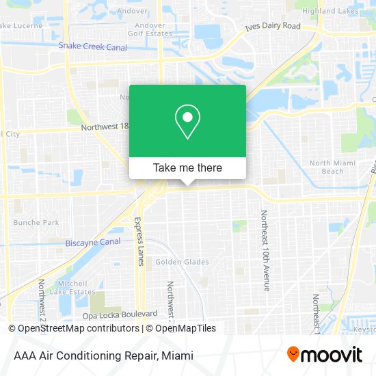 AAA Air Conditioning Repair map