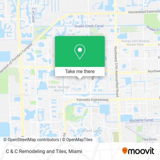 C & C Remodeling and Tiles map