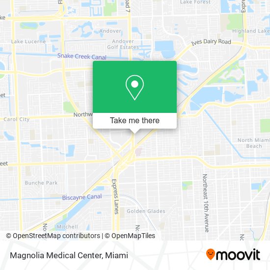Mapa de Magnolia Medical Center