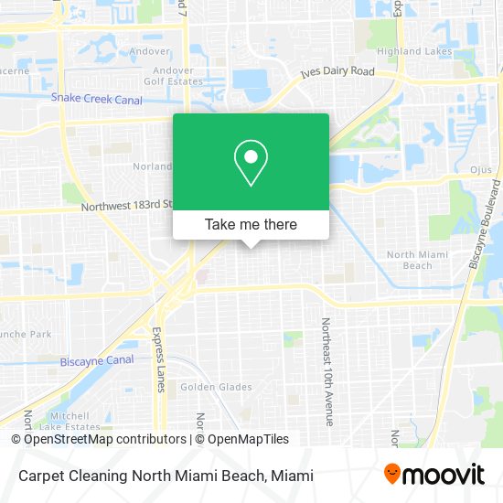 Carpet Cleaning North Miami Beach map