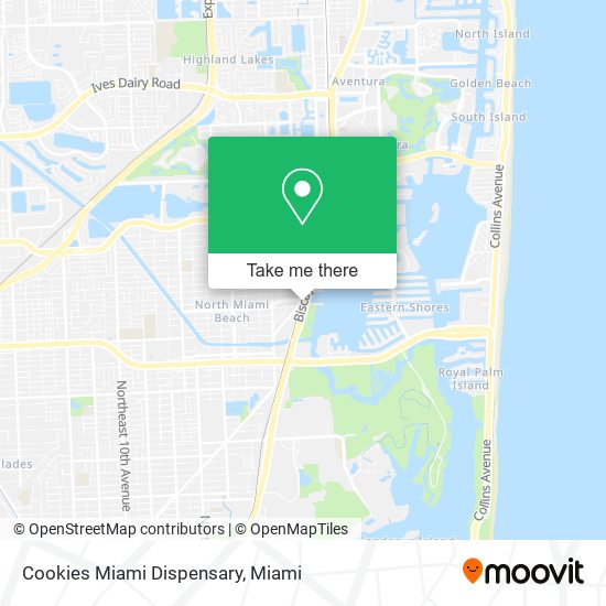 Cookies Miami Dispensary map