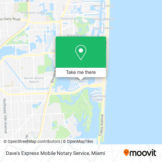 Mapa de Dave's Express Mobile Notary Service