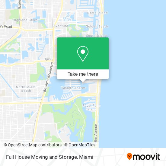 Full House Moving and Storage map