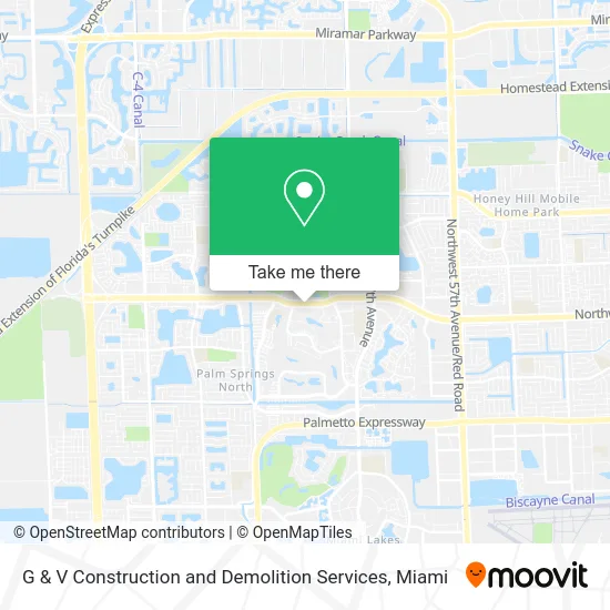G & V Construction and Demolition Services map