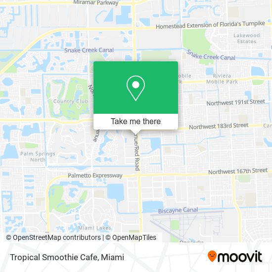 Tropical Smoothie Cafe map