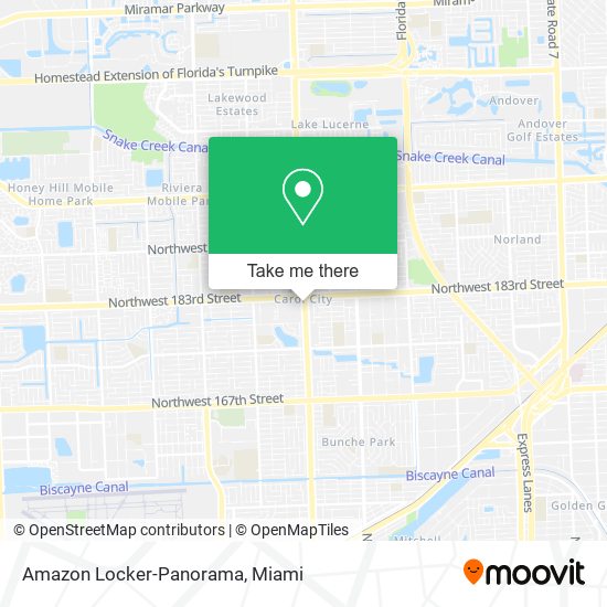 Mapa de Amazon Locker-Panorama