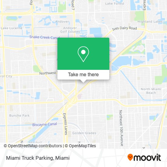 Miami Truck Parking map