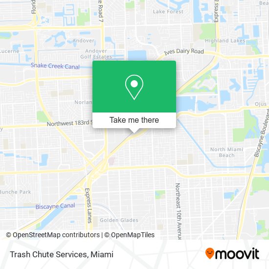 Trash Chute Services map