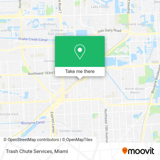 Trash Chute Services map