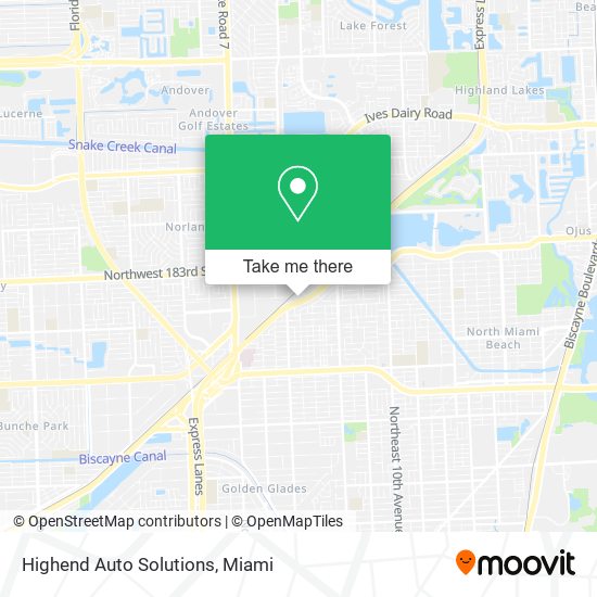 Highend Auto Solutions map