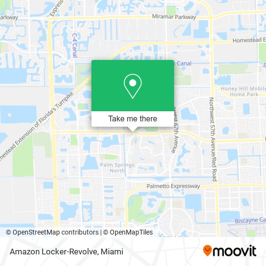 Mapa de Amazon Locker-Revolve