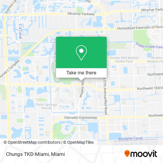 Chungs TKD-Miami map