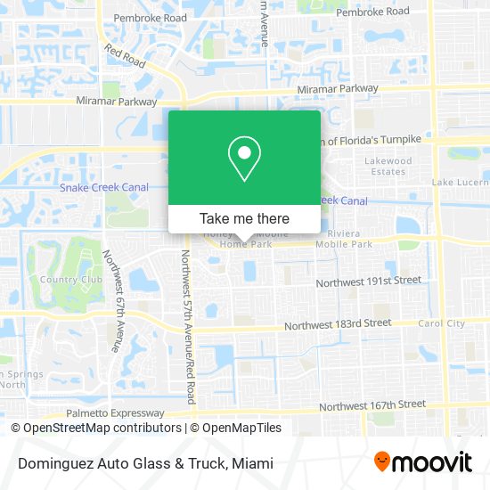 Dominguez Auto Glass & Truck map