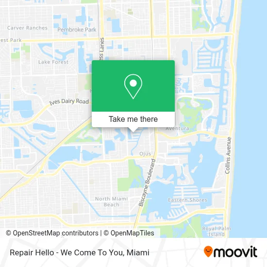 Repair Hello - We Come To You map