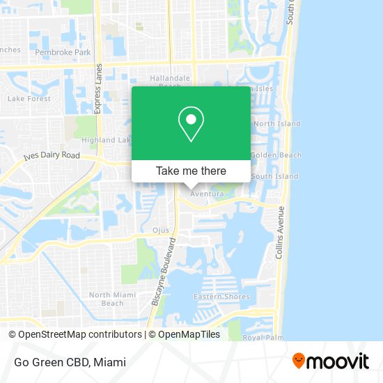 Go Green CBD map