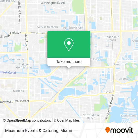 Maximum Events & Catering map