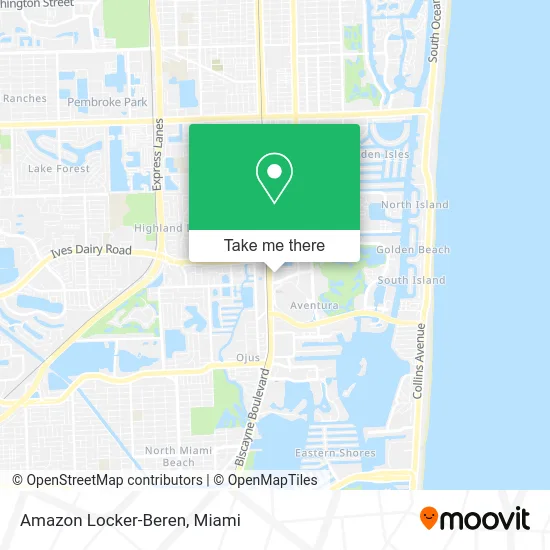 Amazon Locker-Beren map