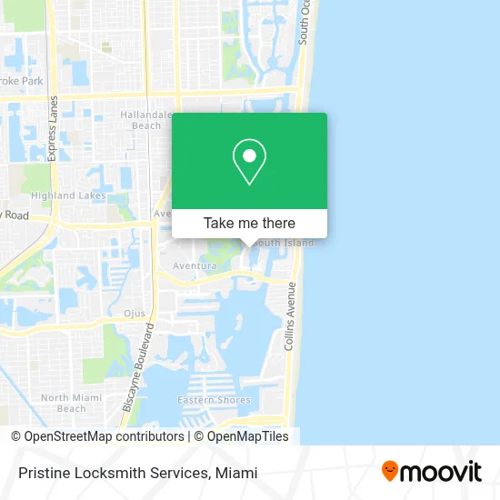 Pristine Locksmith Services map