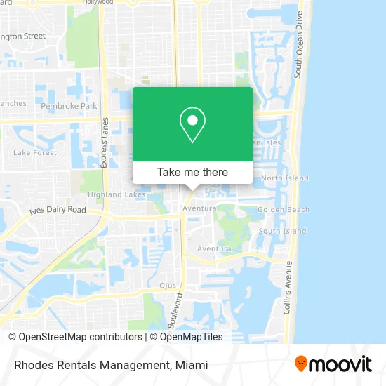 Rhodes Rentals Management map