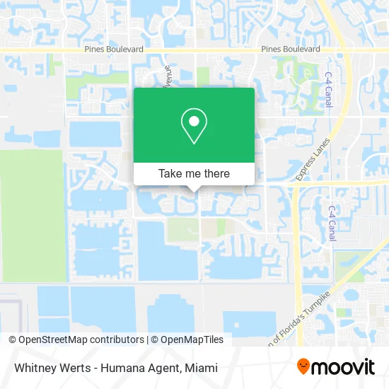 Whitney Werts - Humana Agent map