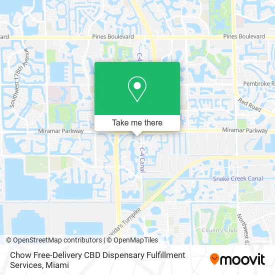 Chow Free-Delivery CBD Dispensary Fulfillment Services map
