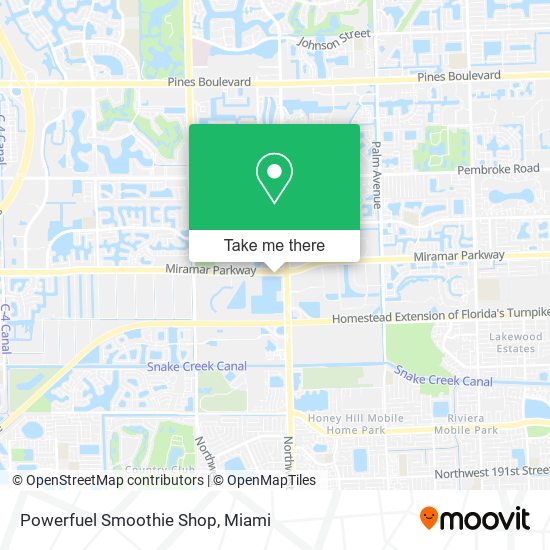 Powerfuel Smoothie Shop map