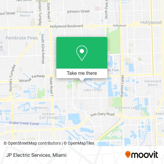 Mapa de JP Electric Services
