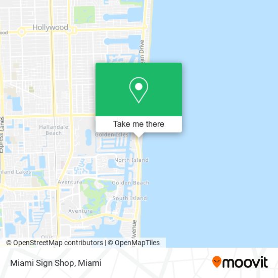 Mapa de Miami Sign Shop