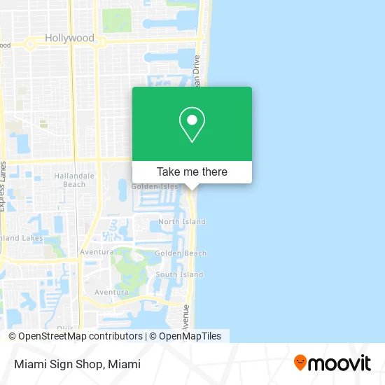 Miami Sign Shop map