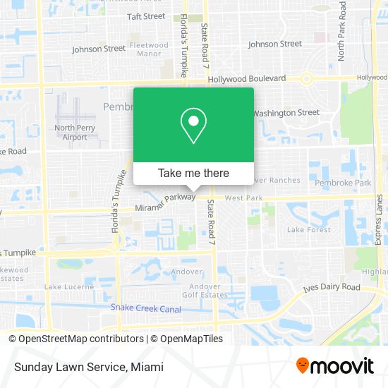 Mapa de Sunday Lawn Service