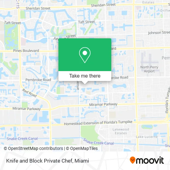 Knife and Block Private Chef map