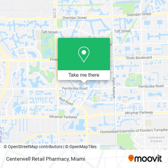 Mapa de Centerwell Retail Pharmacy