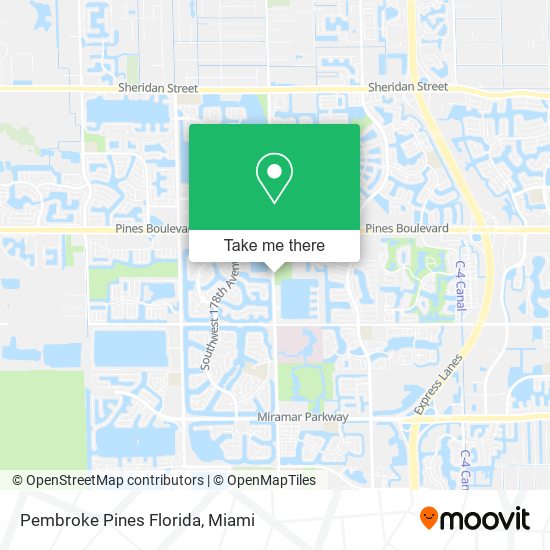 Mapa de Pembroke Pines Florida