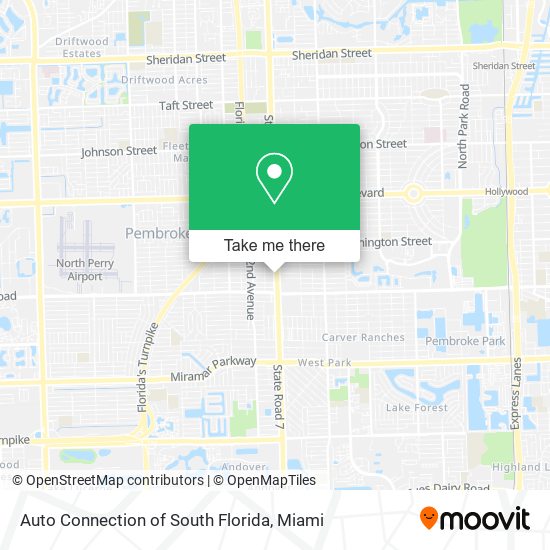 Auto Connection of South Florida map