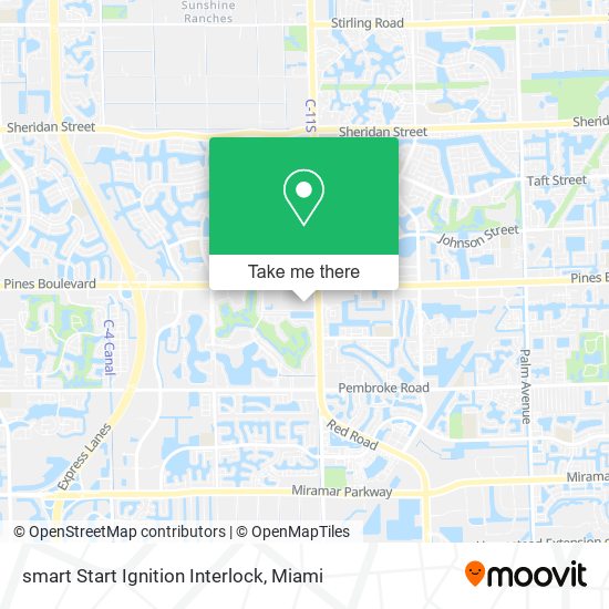 Mapa de smart Start Ignition Interlock