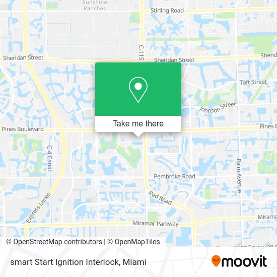 smart Start Ignition Interlock map