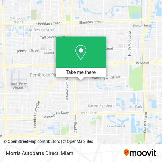 Morris Autoparts Direct map