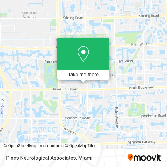 Pines Neurological Associates map
