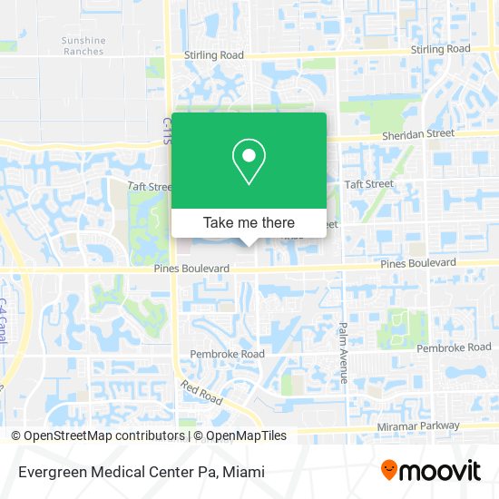 Mapa de Evergreen Medical Center Pa