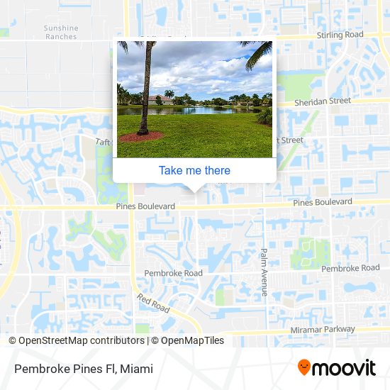 Pembroke Pines Fl map