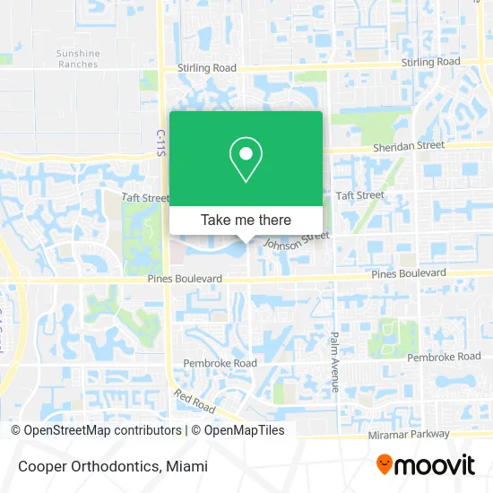 Cooper Orthodontics map